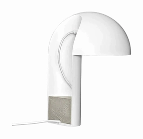 Gejst Leery Table Lamp, White designer outdoor lamp