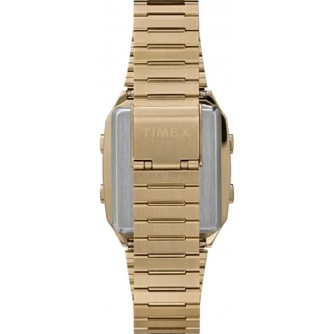 Gents Q Reissue Digital Gold Watch TW2U72500
