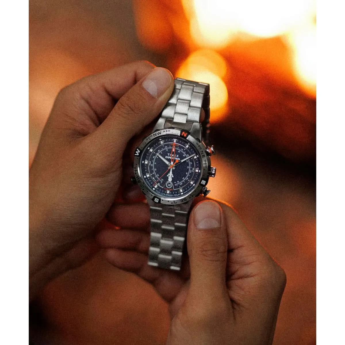 Gents Tide/Temp/Compass Stainless Steel Watch TW2Y12900