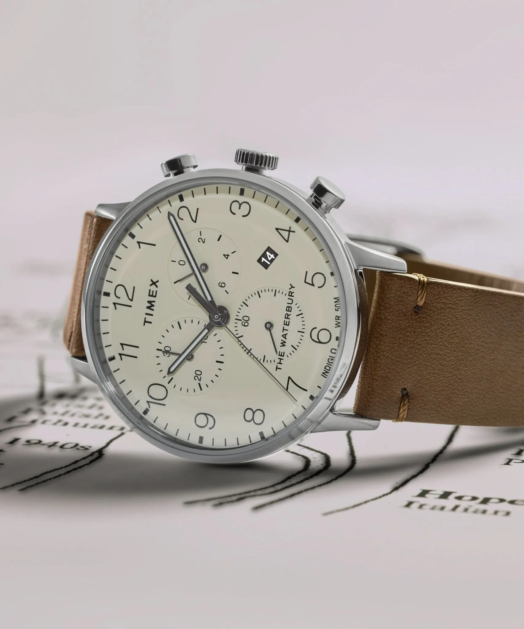 Gents Waterbury Classic Cream Watch TW2W50900