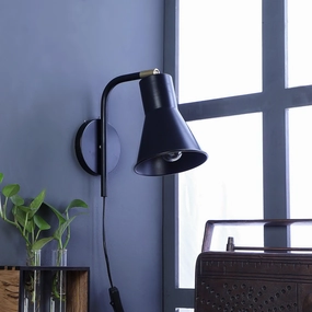Gilbert Black Metal Wall Light by SS Lightings vintage desk lamp