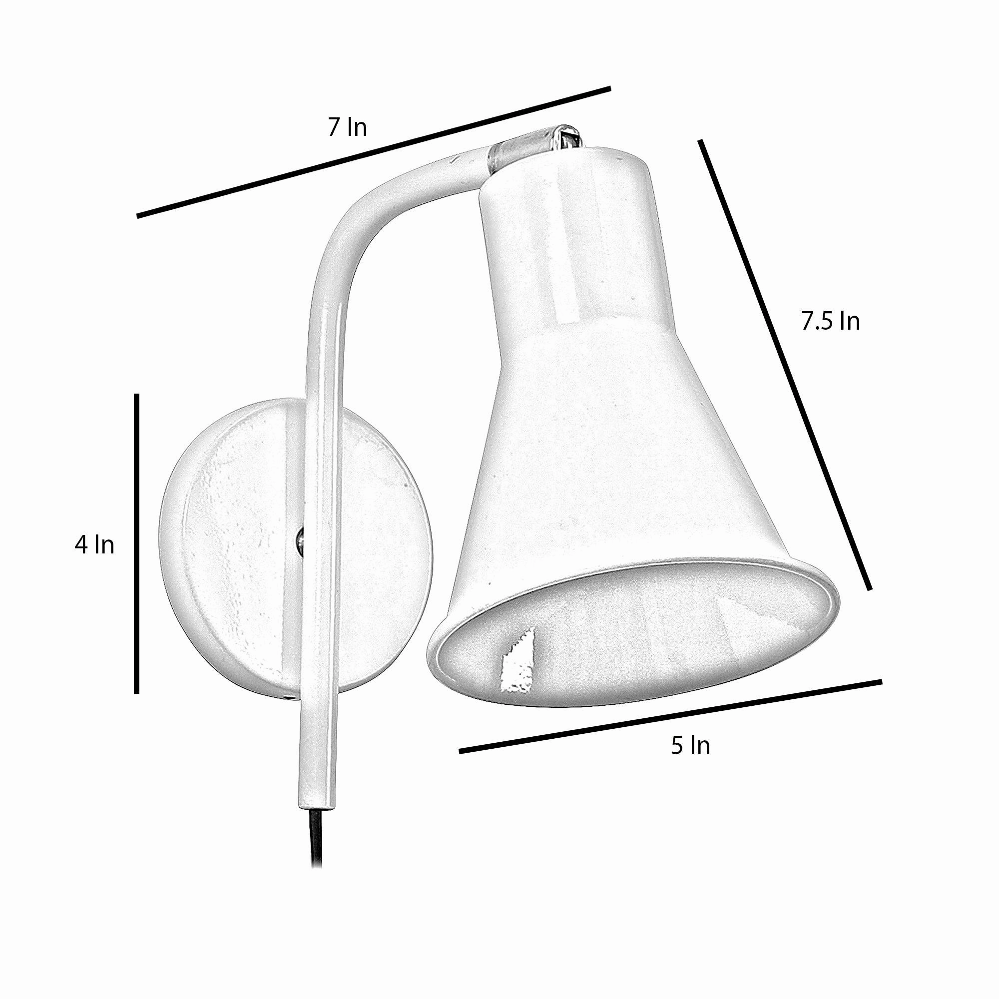 Gilbert White Metal Wall Light by SS Lightings
