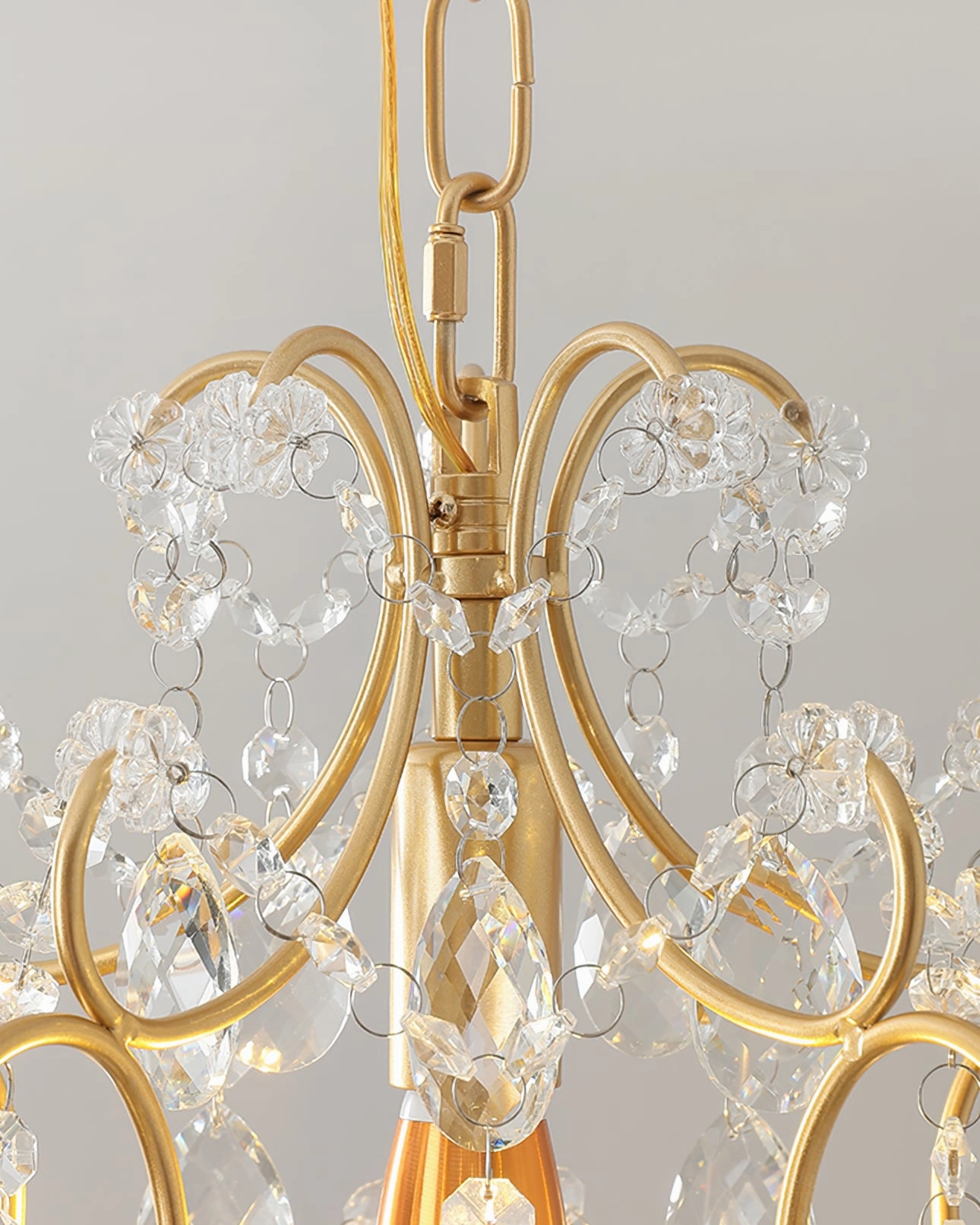 Gilded Crystal Pendant Lamp