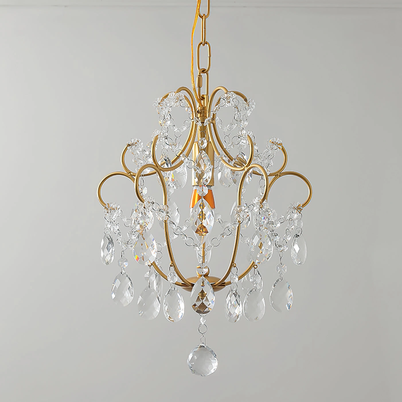 Gilded Crystal Pendant Lamp