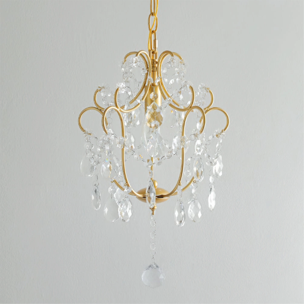 Gilded Crystal Pendant Lamp