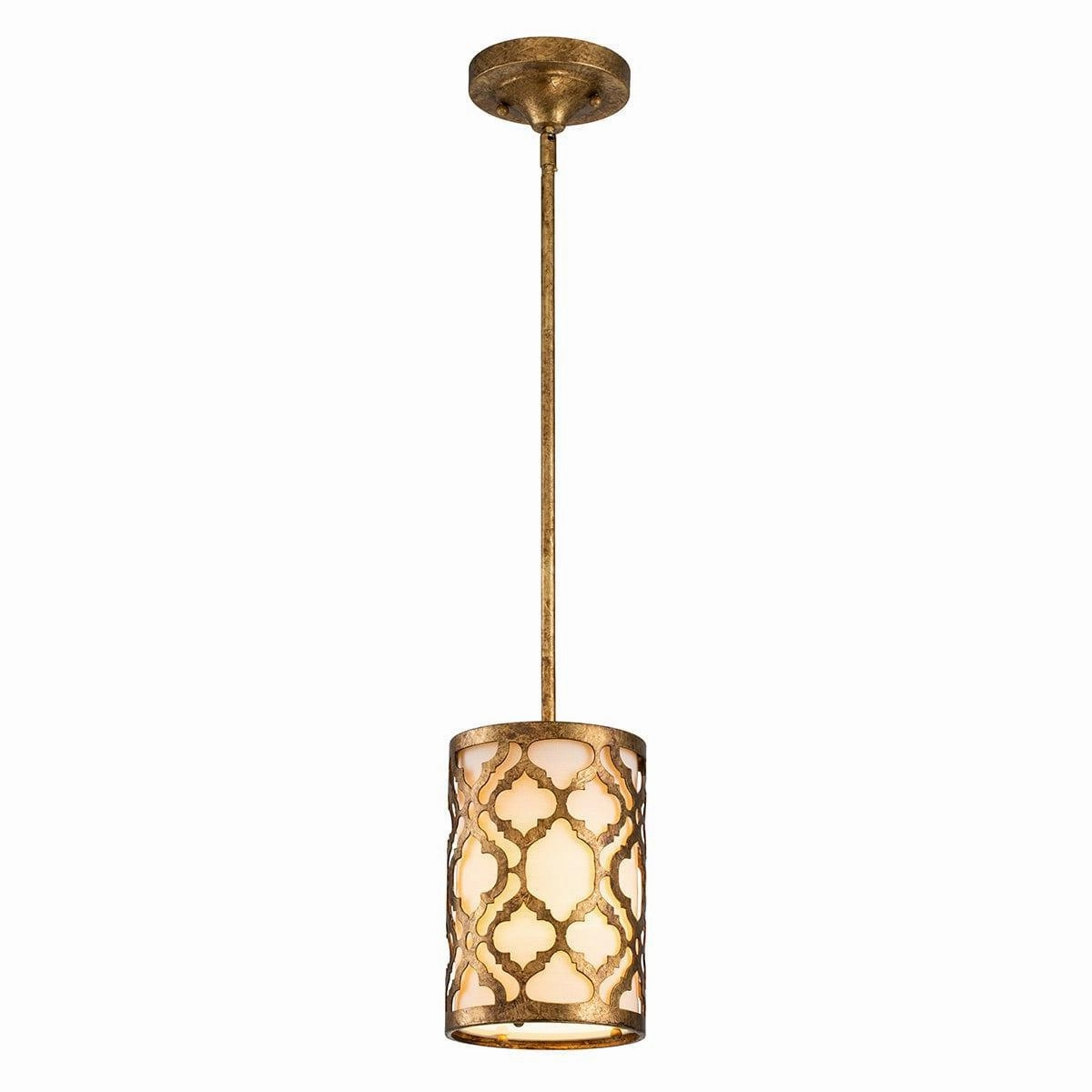 Gilded Nola Arabella 1 Light Gold Duo-Mount Mini Pendant minimalist ceiling light