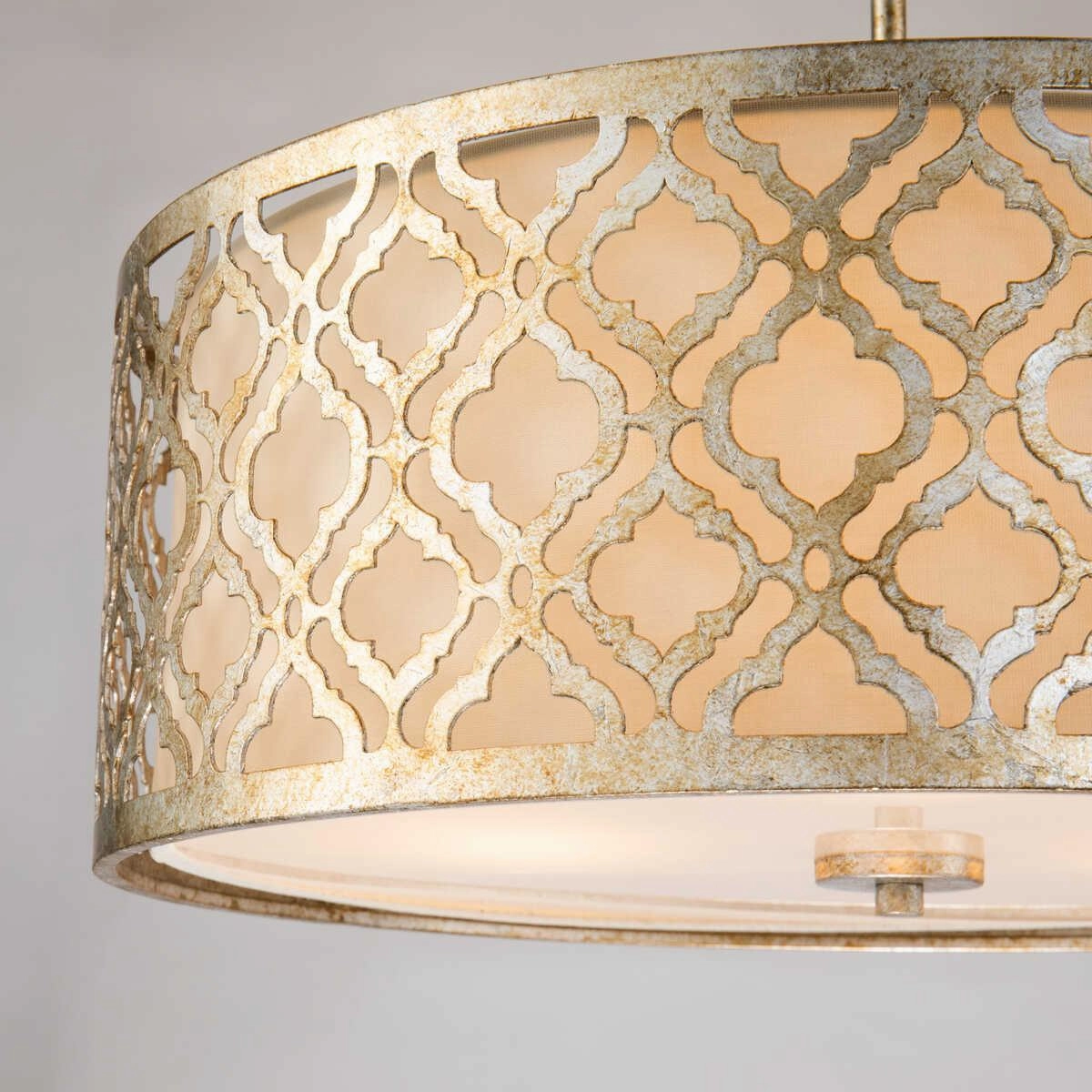 Gilded Nola Arabella 3 Light Duo-Mount Large Pendant