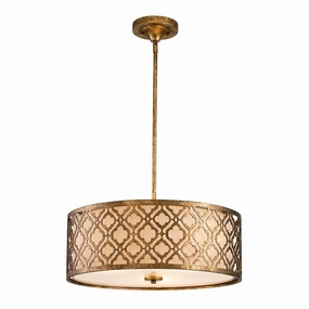 Gilded Nola Arabella 3 Light Duo-Mount Large Pendant minimalist ceiling light
