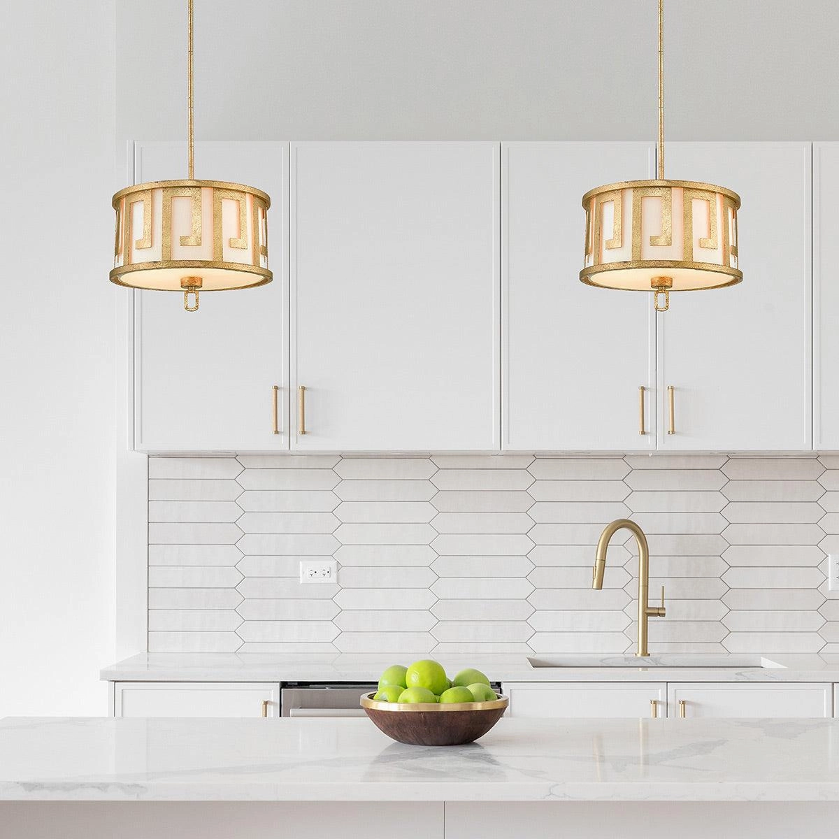 Gilded Nola Lemuria 2 Light Duo-Mount Medium Pendant