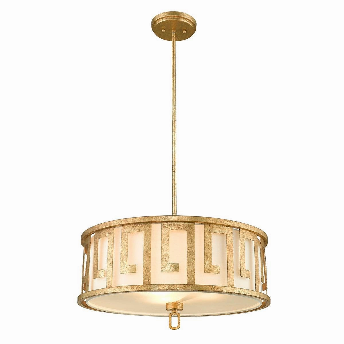 Gilded Nola Lemuria 3 Light Gold Duo-Mount Large Pendant minimalist ceiling light