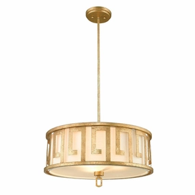Gilded Nola Lemuria 3 Light Gold Duo-Mount Large Pendant minimalist ceiling light