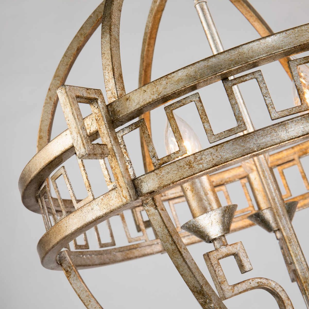 Gilded Nola Lemuria 3 Light Gold Globe Ceiling Pendant