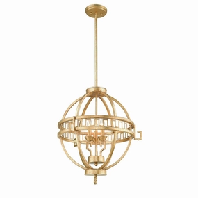 Gilded Nola Lemuria 3 Light Gold Globe Ceiling Pendant minimalist ceiling light