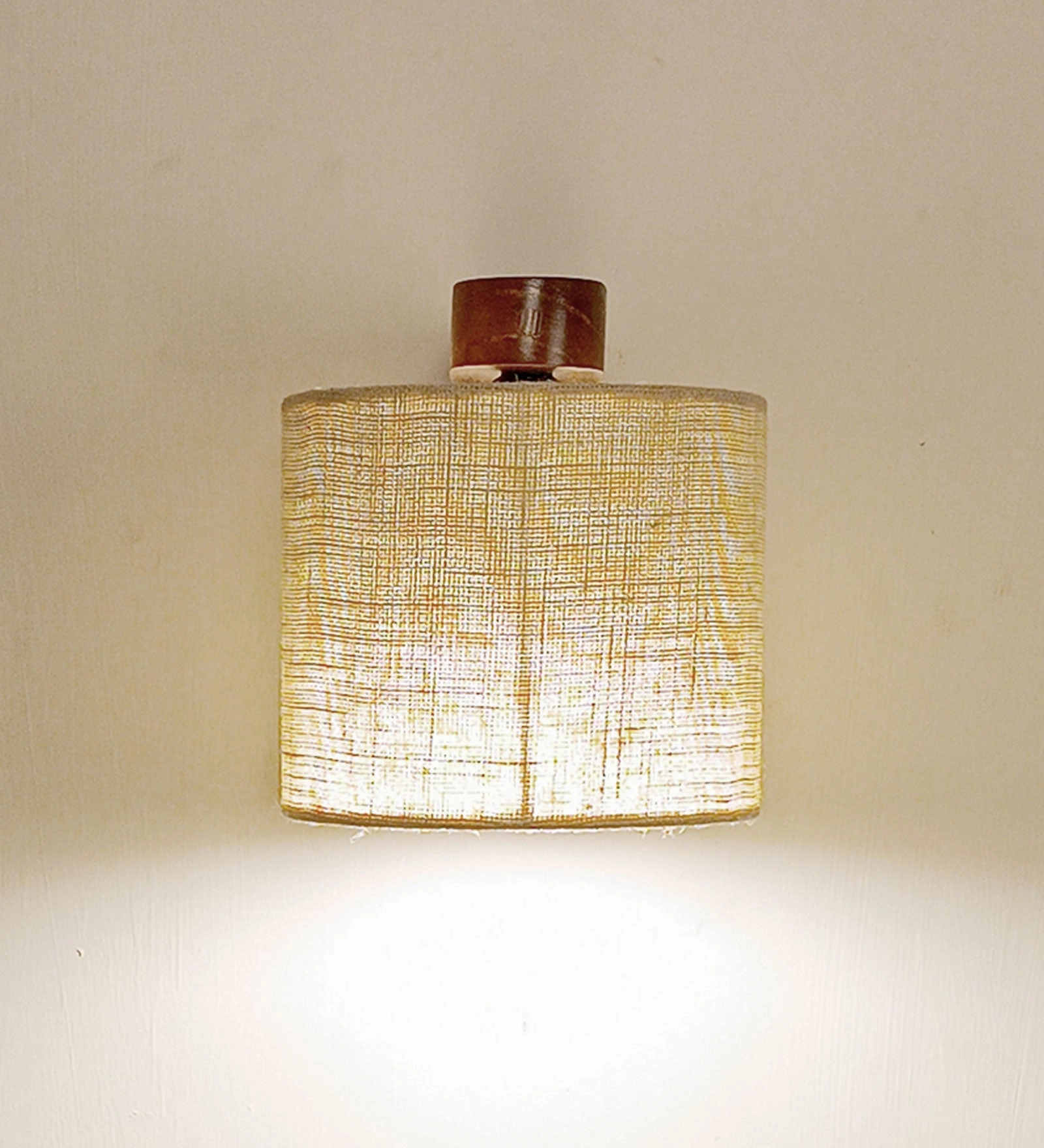 Gimli Brown Wooden Wall Light (BULB NOT INCLUDED)