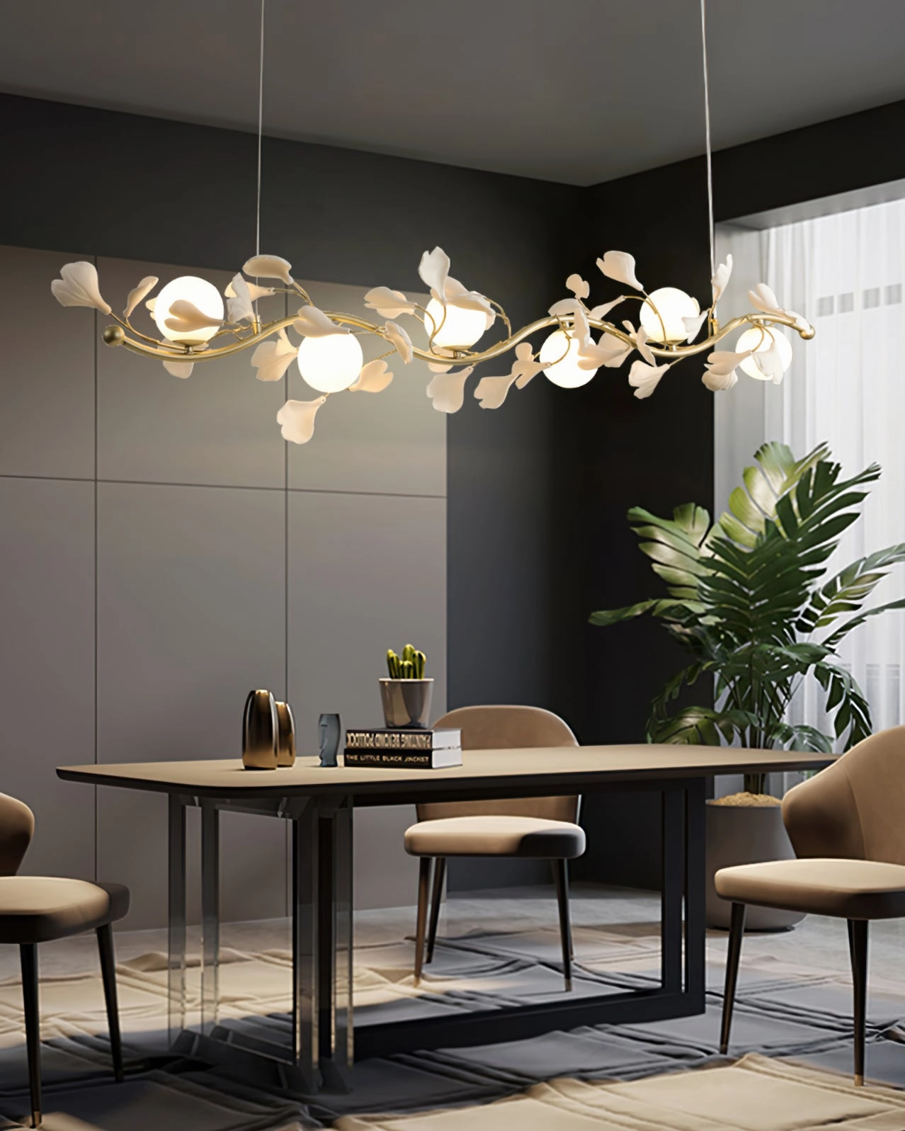 Gingko Glass Chandelier