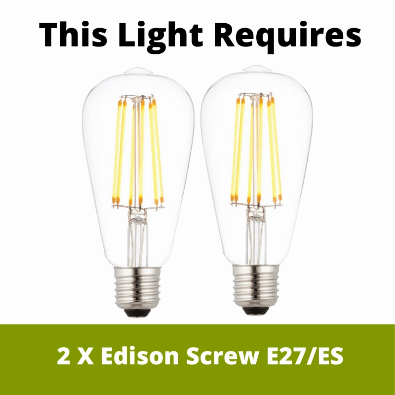 Glasgow 2 Light Brass/Glass Bathroom Ceiling Flush Light