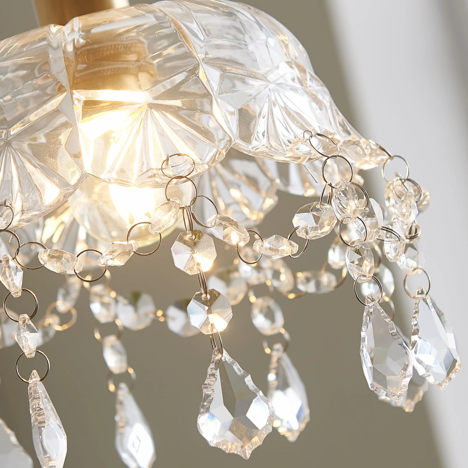 Glass Jewel Pendant Light