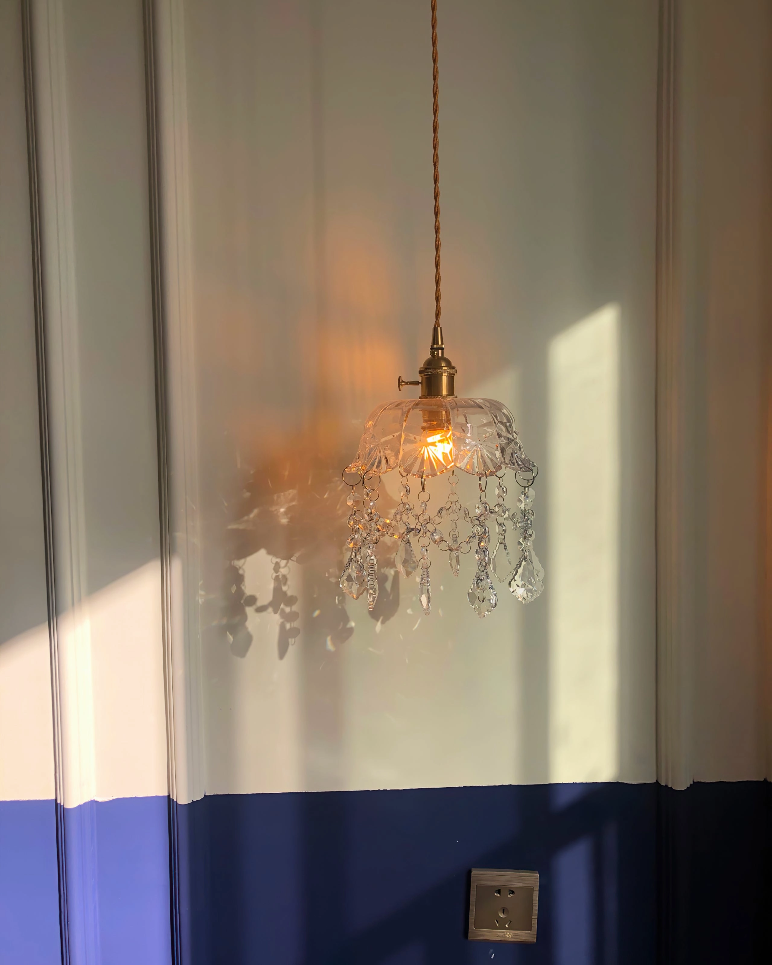 Glass Jewel Pendant Light
