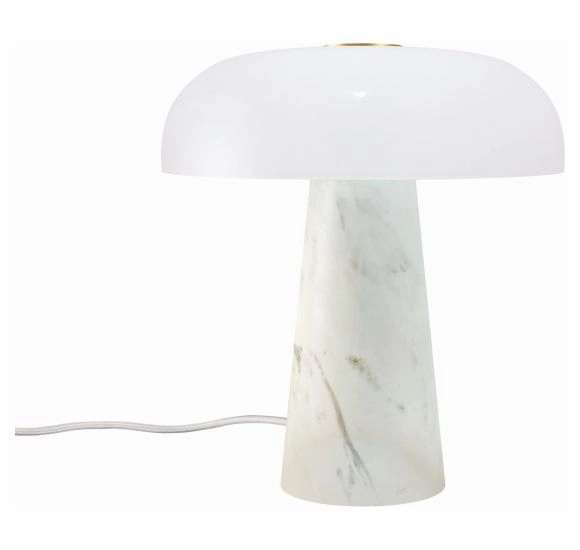 GLOSSY MINI BORDLAMPE HVID MARMOR ambient lighting fixture