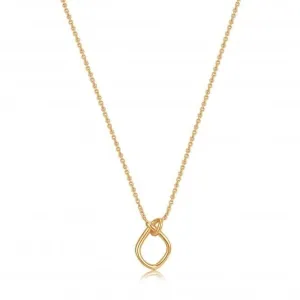 Gold Knot Pendant Necklace N029-02G Ania Haie Jewellery
