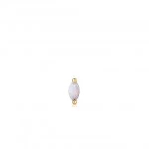 Gold Kyoto Opal Marquise Barbell Single Earring E035-12G Ania Haie Jewellery