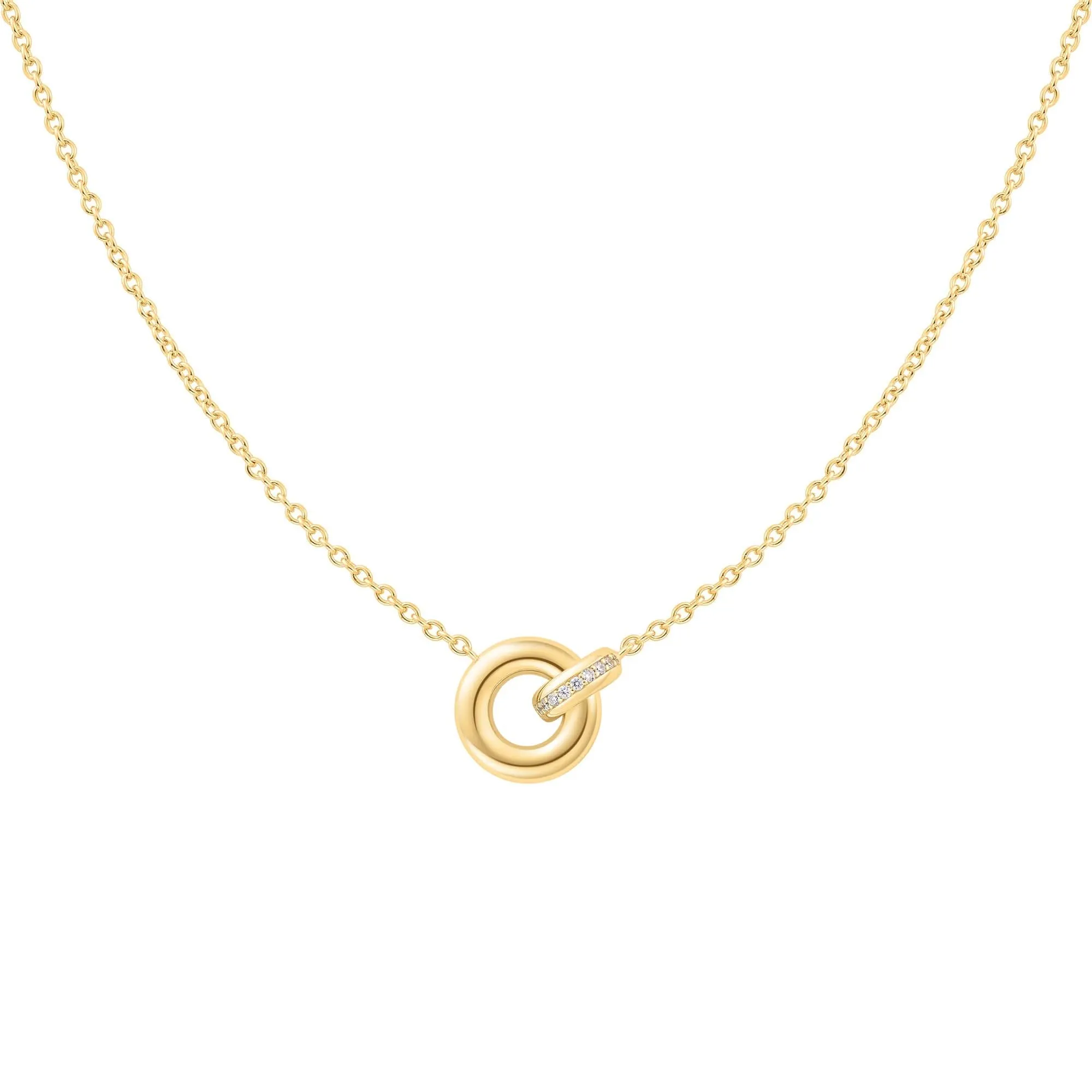 Gold Linked Necklace N062-02G Ania Haie Jewellery