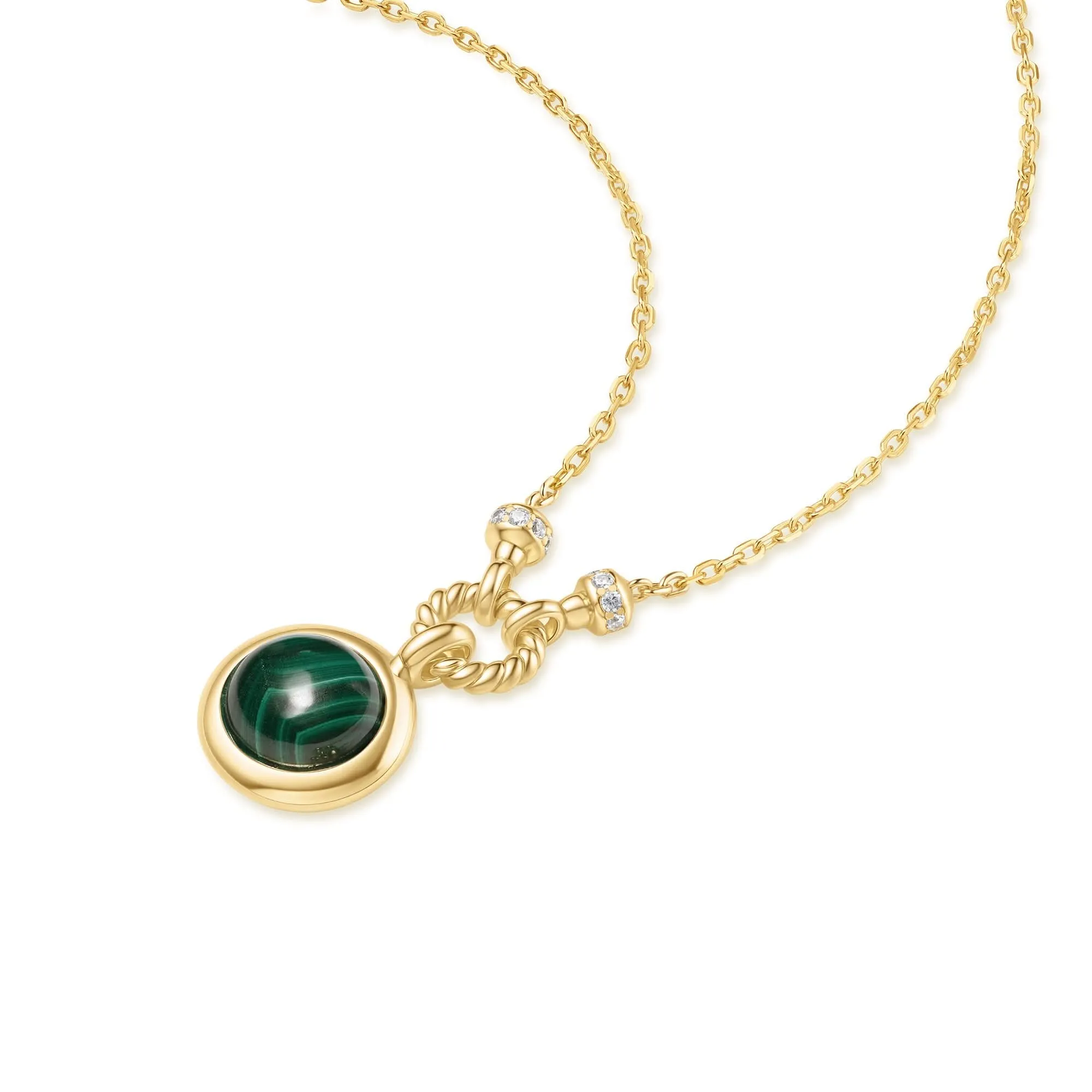 Gold Malachite Reversible Vacation Necklace N063-06G Ania Haie Jewellery