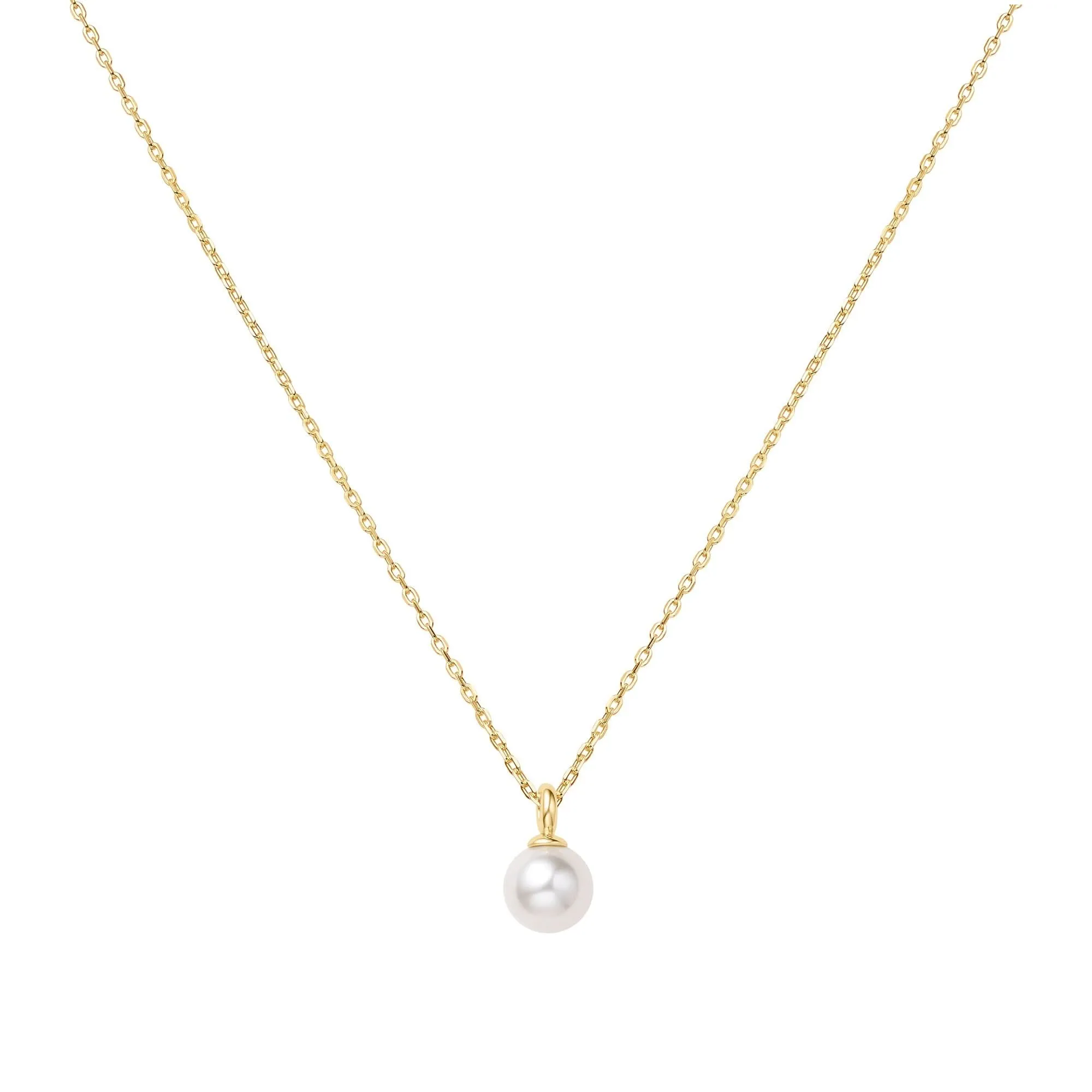 Gold Pearl Drop Pendant Necklace N065-01G Ania Haie Jewellery