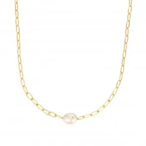 Gold Pearl Sparkle Chunky Chain Necklace N043-05G Ania Haie Jewellery