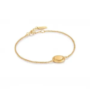 Gold Rope Disc Bracelet B036-01G Ania Haie Jewellery