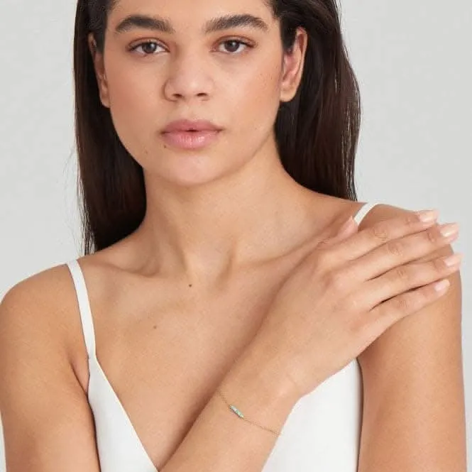 Gold Turquoise Bar Bracelet B033-01G Ania Haie Jewellery