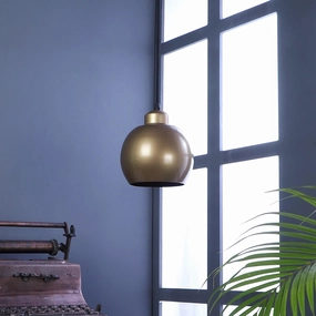 Gold Metal Hanging Light by SS Lightings contemporary ceiling fixture