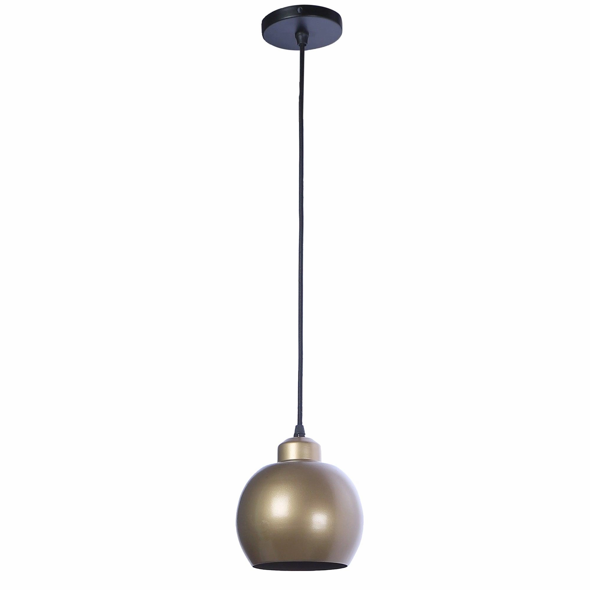 Gold Metal Hanging Light by SS Lightings