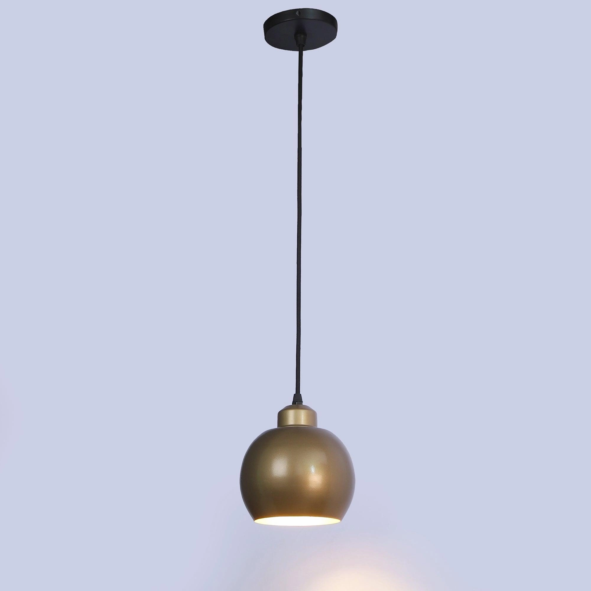 Gold Metal Hanging Light by SS Lightings