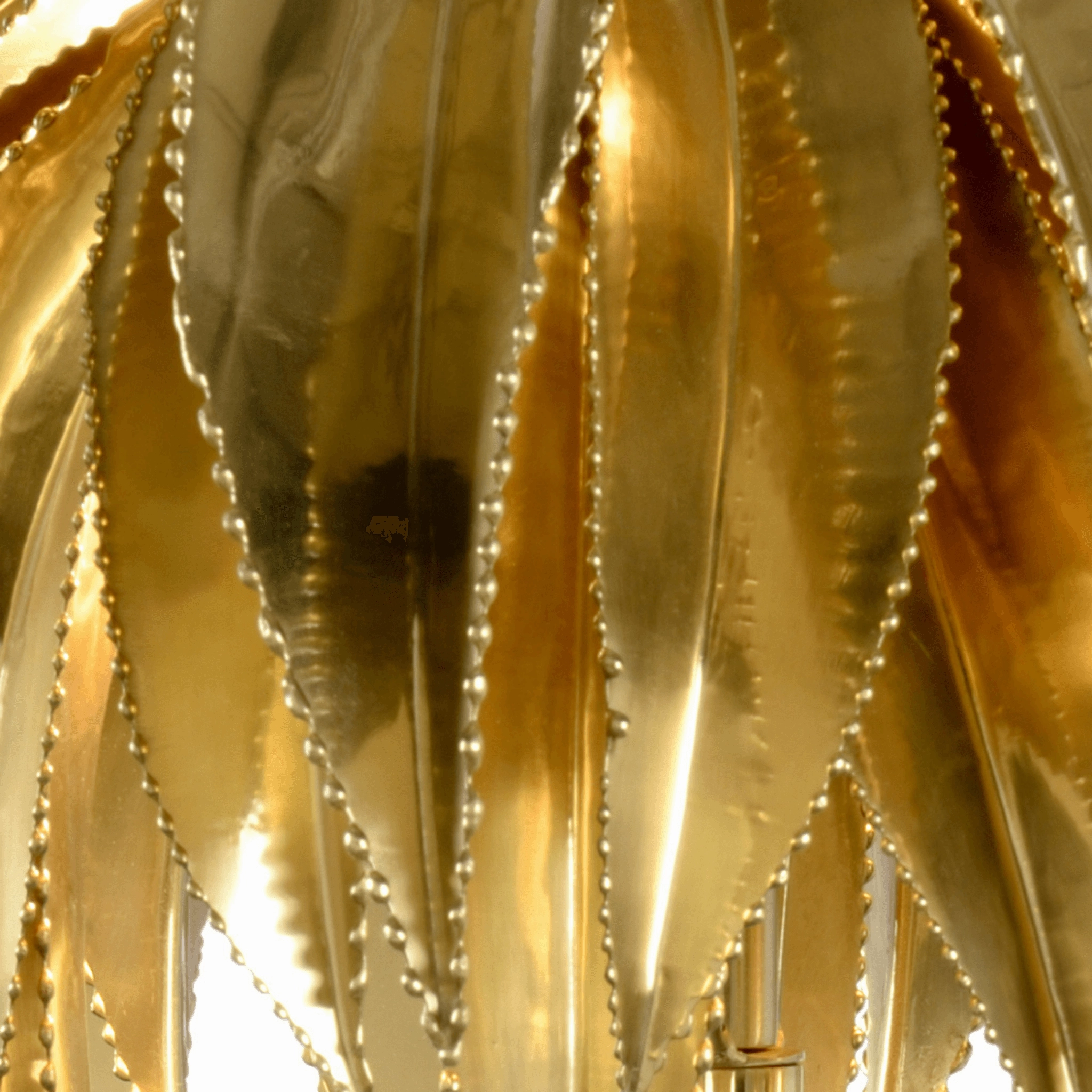 Gold Wild Palm Lamp