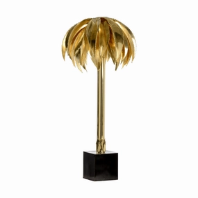 Gold Wild Palm Lamp rechargeable bedside light