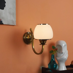 Golden And White Iron Wall Light vintage desk lamp