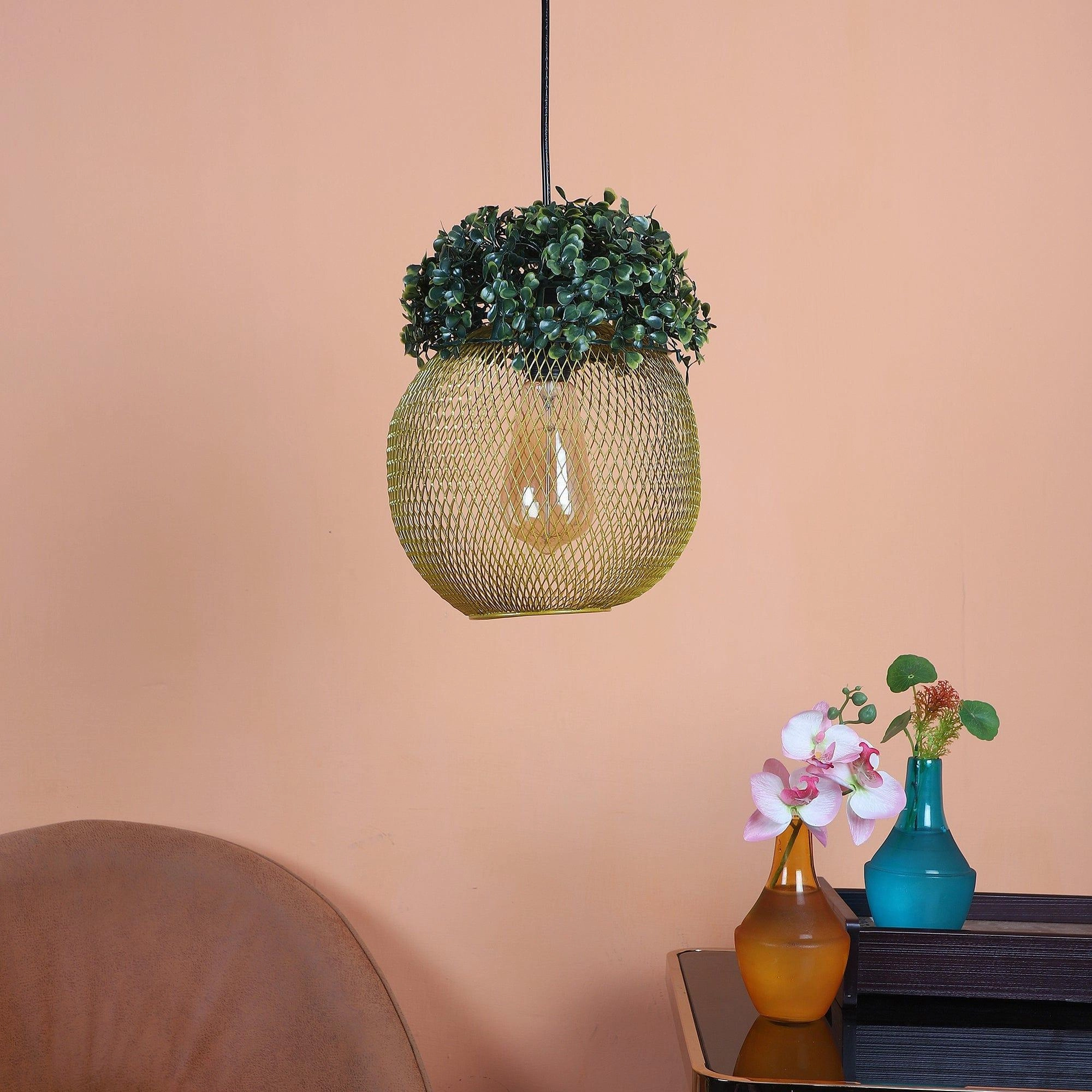 Golden Glass Iron Hanging Lights contemporary ceiling fixture