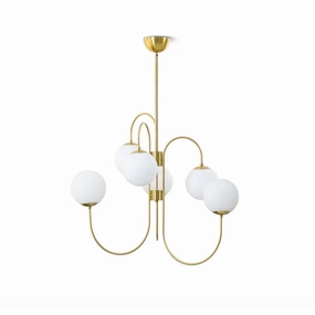 Gooseneck Chandeliers flowerpot LED lamp