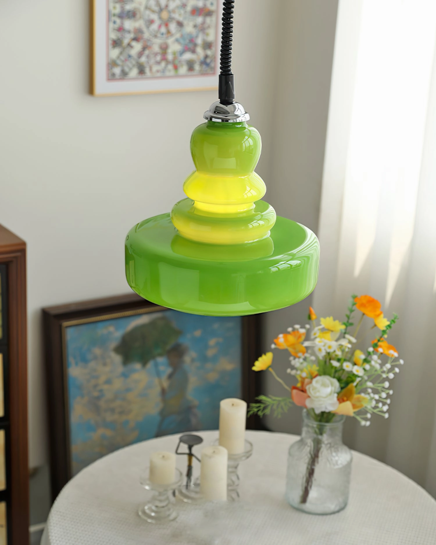 Gourd Glass Pendant Light