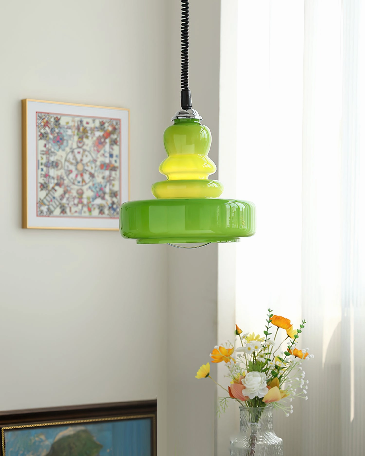 Gourd Glass Pendant Light