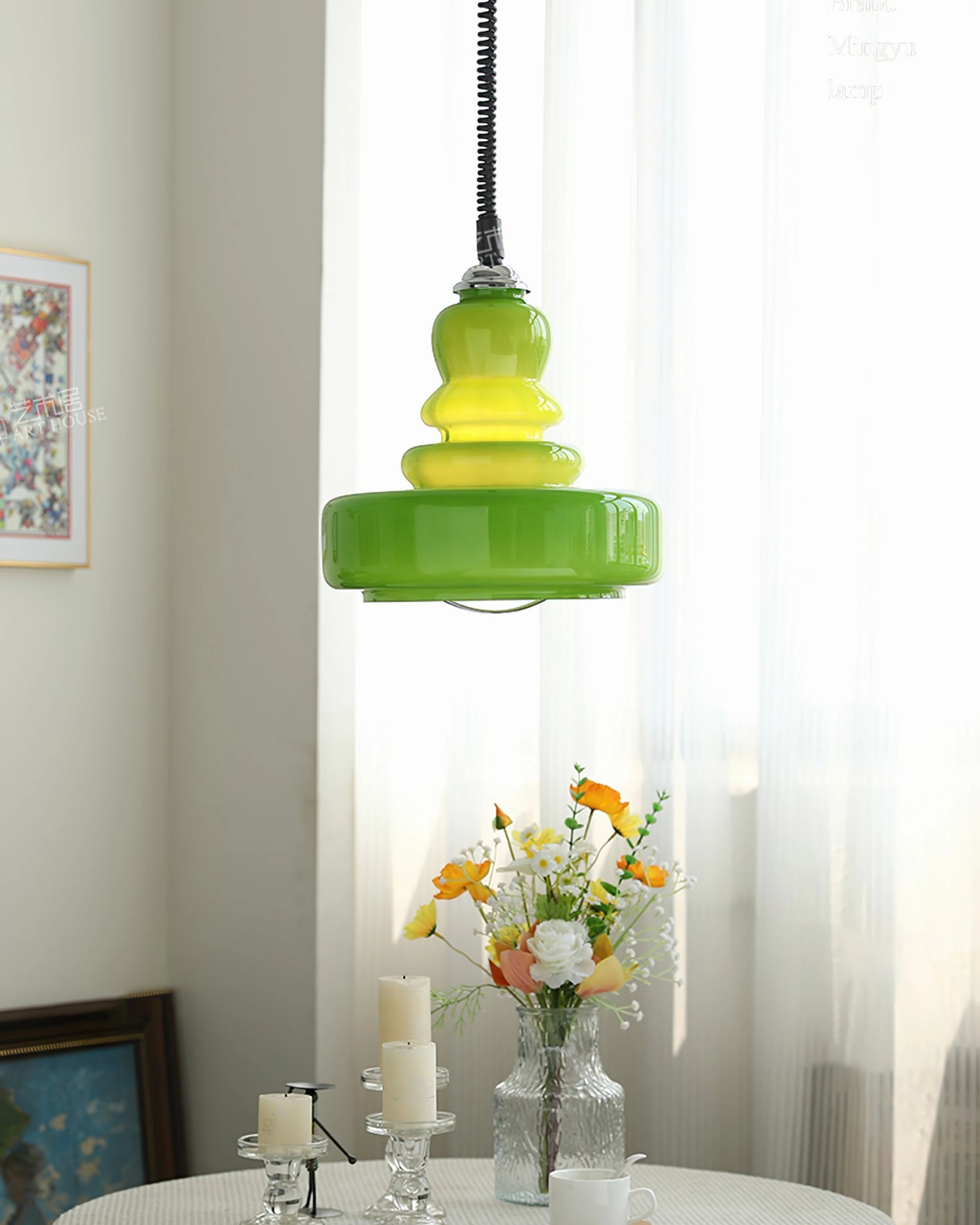 Gourd Glass Pendant Light