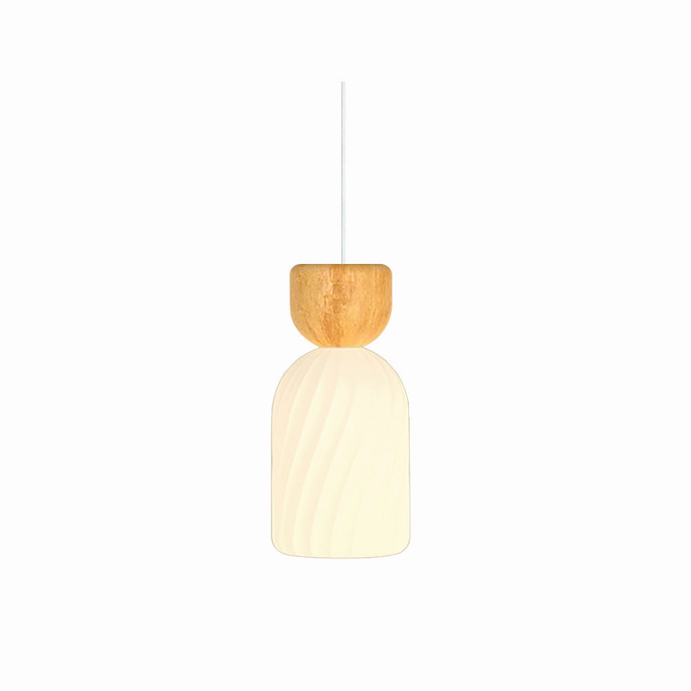 Gourd Ribbed Pendant Light minimalist ceiling light
