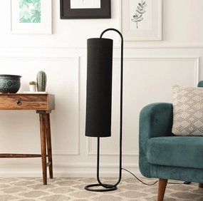 Graceful Full Black  Curve Plant Stand garden LED light