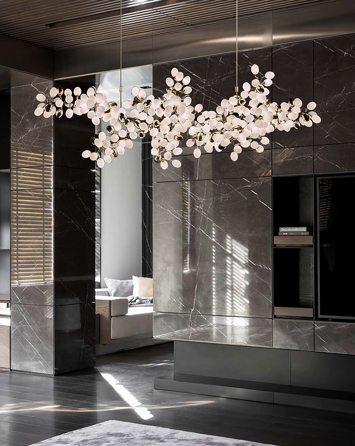 Grape Vine Bunch Chandelier