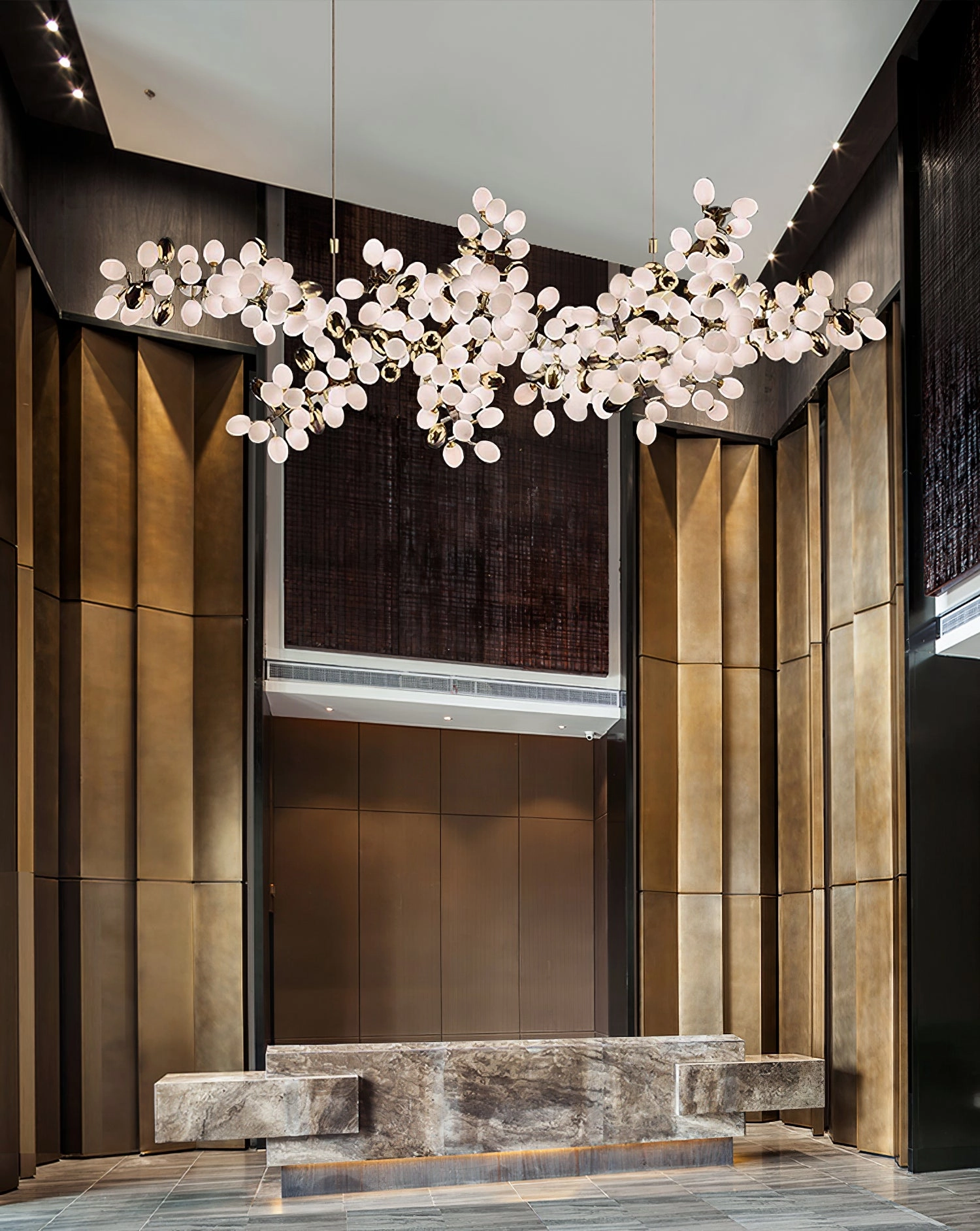 Grape Vine Bunch Chandelier