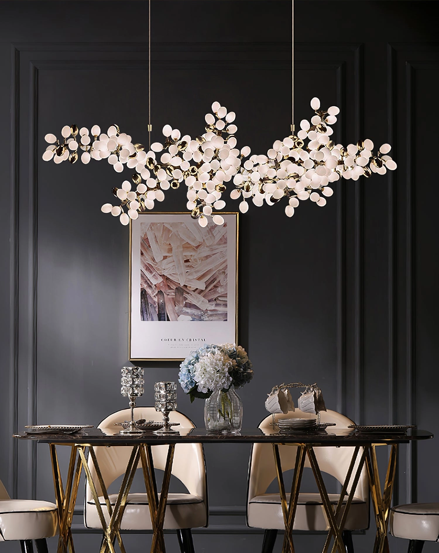 Grape Vine Bunch Chandelier