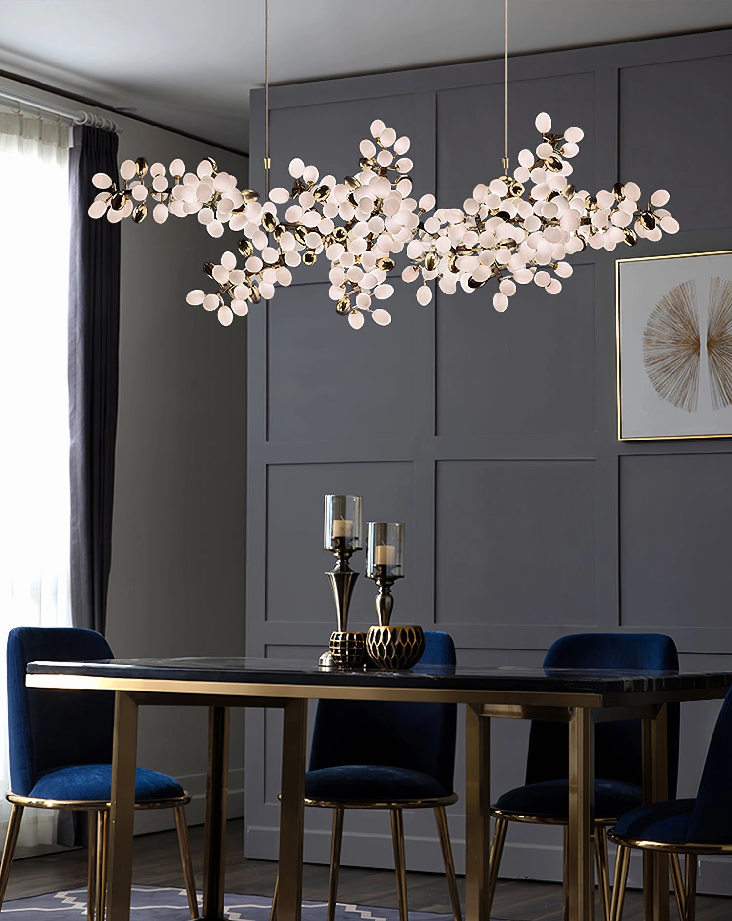 Grape Vine Bunch Chandelier
