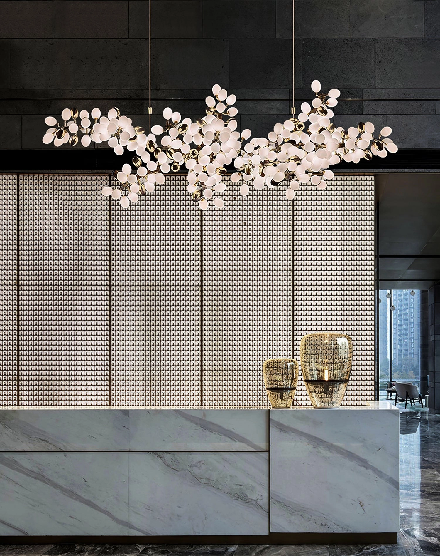 Grape Vine Bunch Chandelier