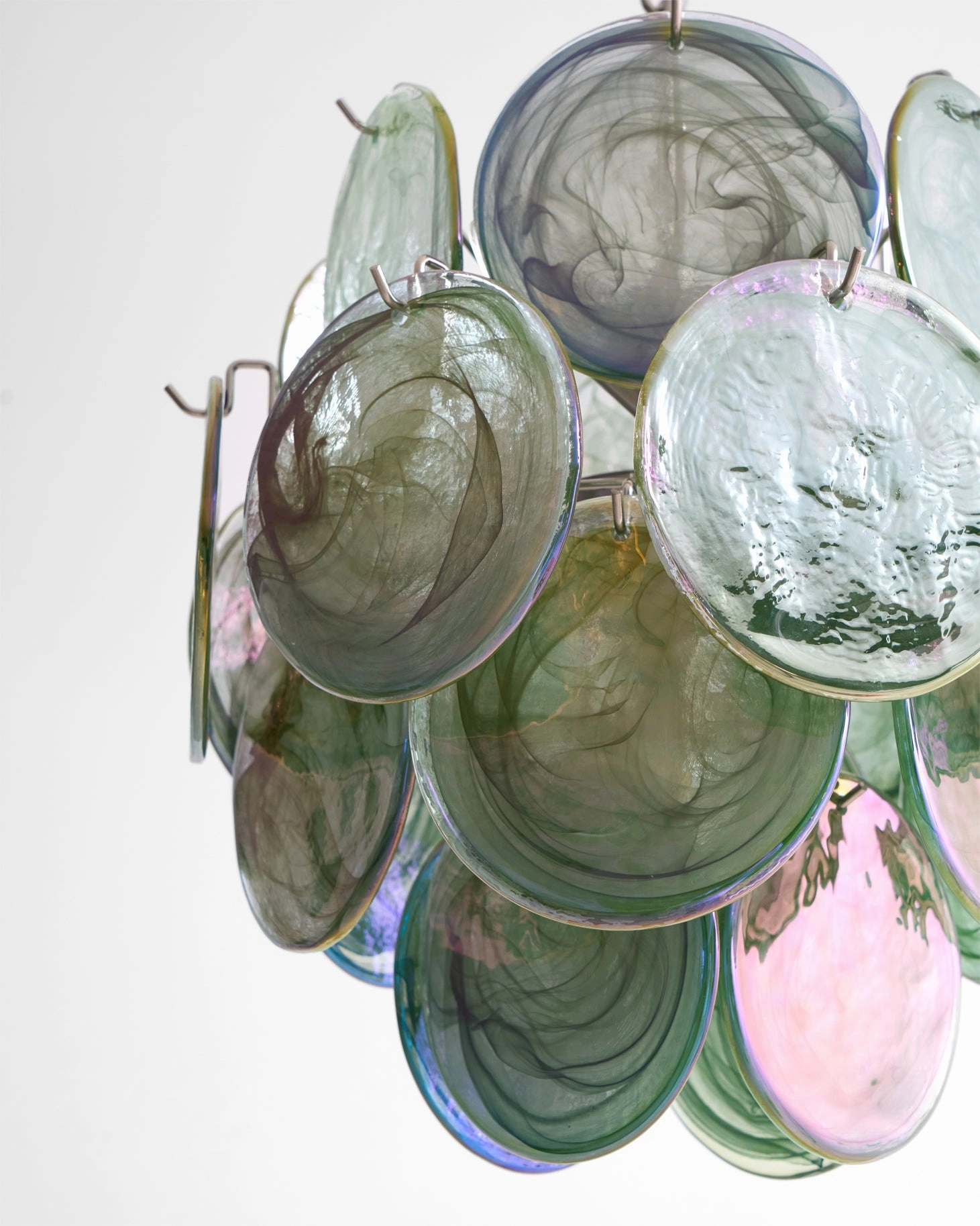 Green Vistosi Disc Chandelier